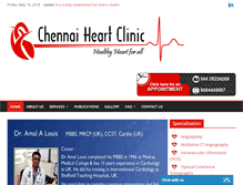 Tablet Screenshot of chennaiheartclinic.com